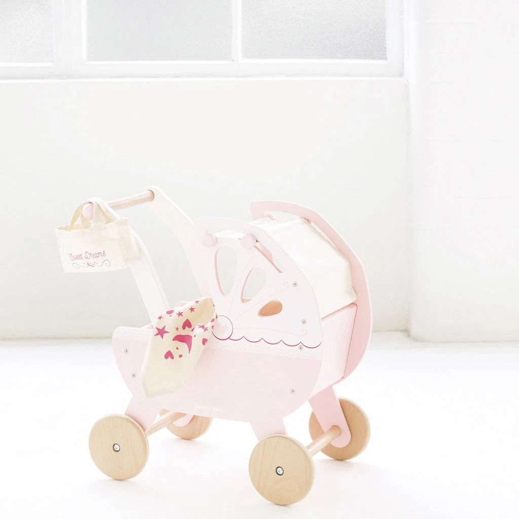 Le Toy Van Sweet Dreams Doll Pram 6 Le Toy Van Sweet Dreams Doll Pram - Image 6
