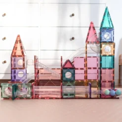 Connetix Tiles - Pastel 106 Piece Ball Run Pack -Kids Toy Shop x macy and ollie x5 b409d35d 4d41 431c 9517 1eff2472755c